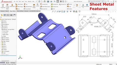 sheet metal drafting using solidworks pdf|solidworks sheet metal features.